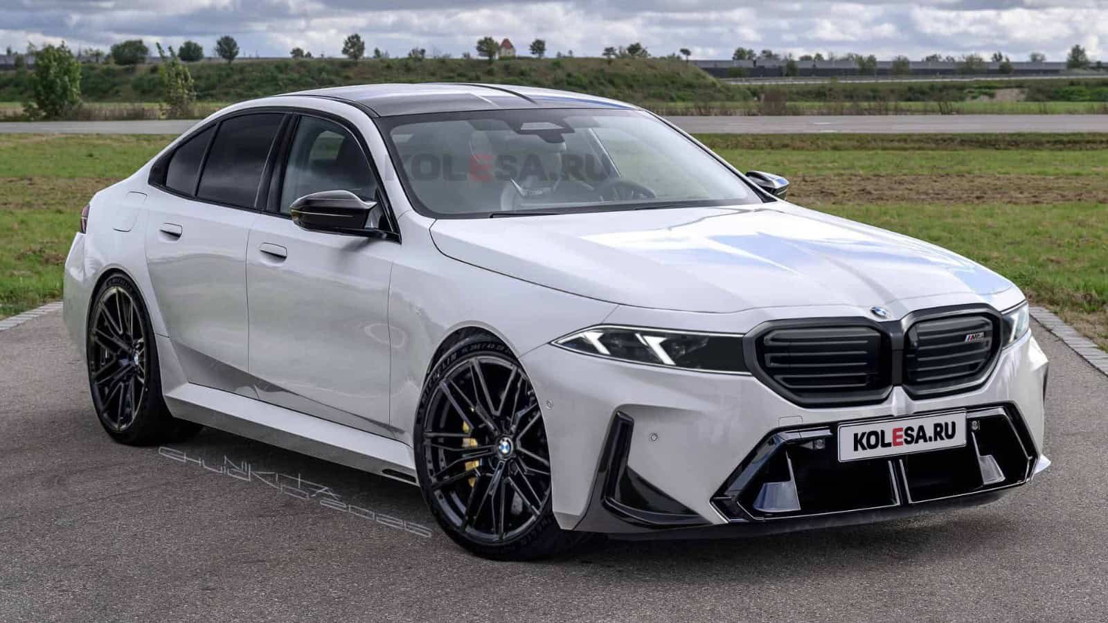 2028 BMW M5 Rendered Without The Neue Klasse Grille