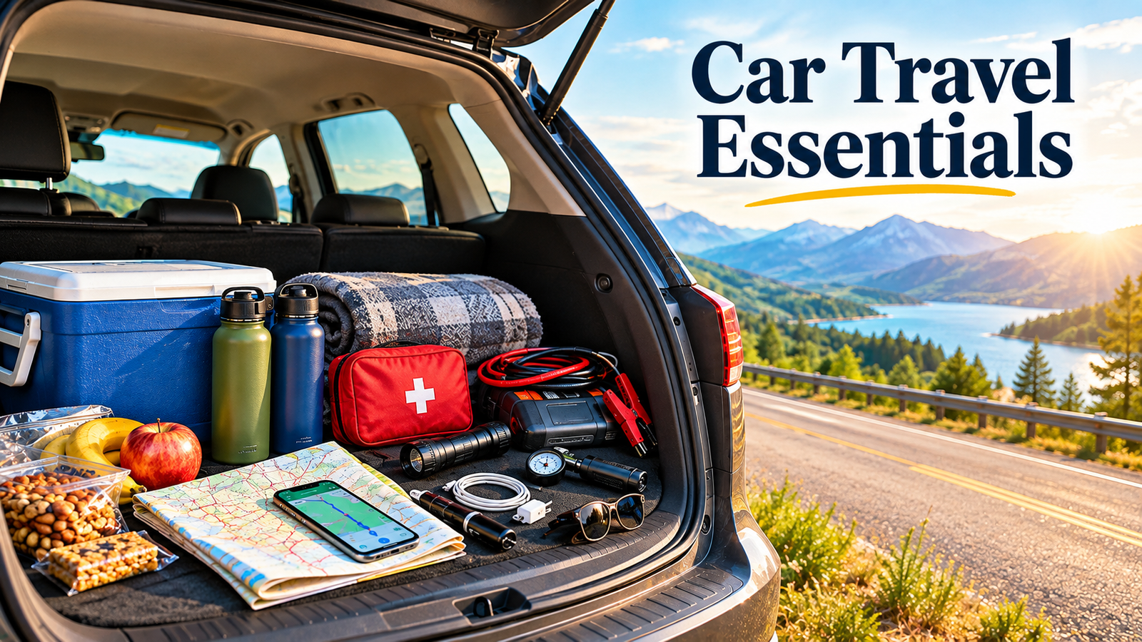 Car Travel Essentials Complete Road Trip Checklist