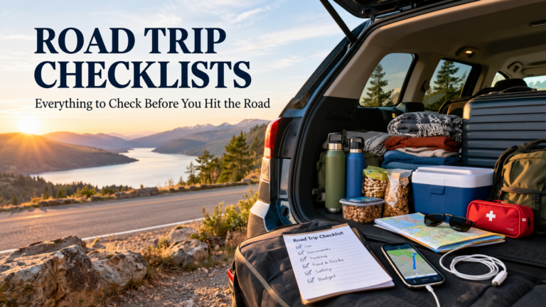 Road Trip Checklists The Complete Pre-Trip Packing & Planning Guide